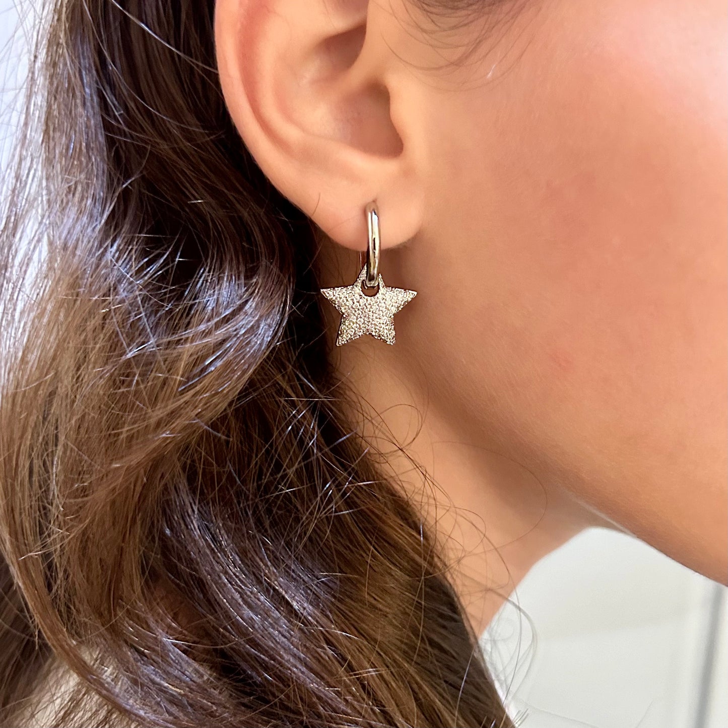 Silver Star Earrings