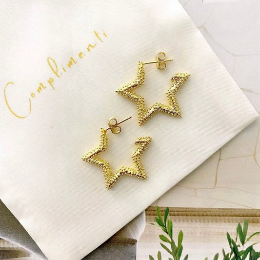 Gold Star Earrings