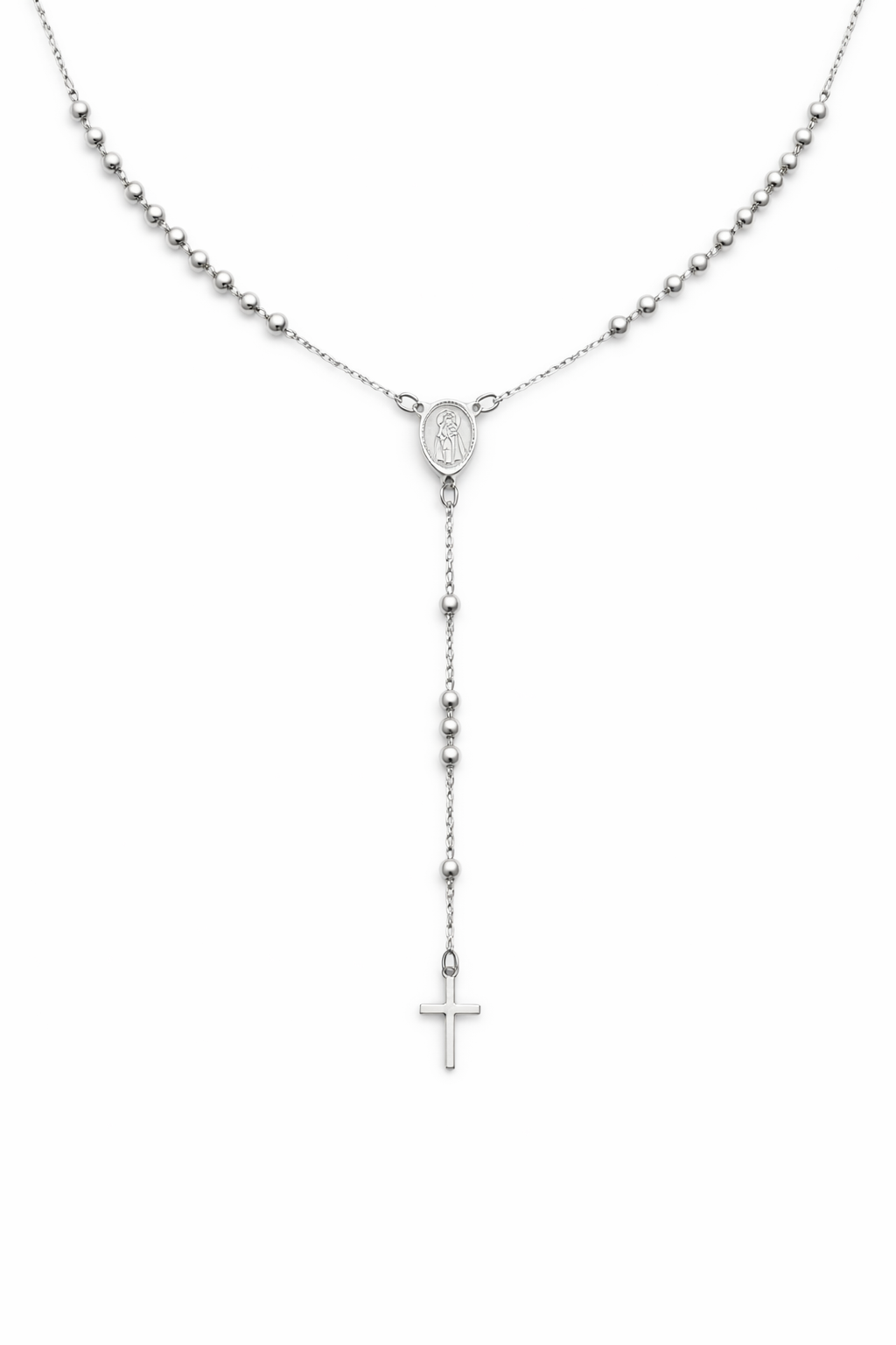 COMPLIMENTI Gold Filled Rosary necklace catalog view on white background